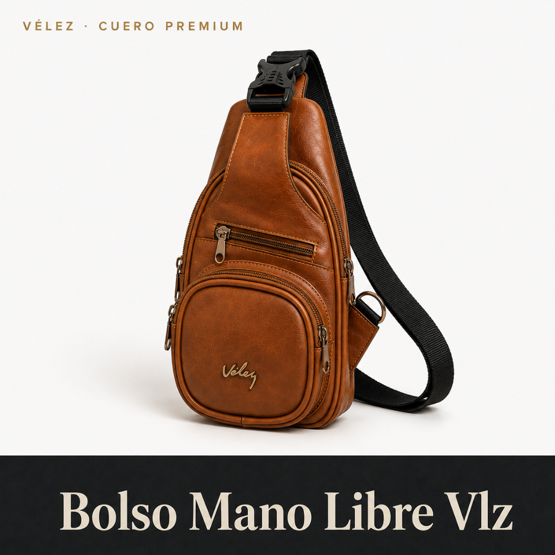 Bolso Mano Libre En Cuero Vlz - Oferta Día De Los Padres